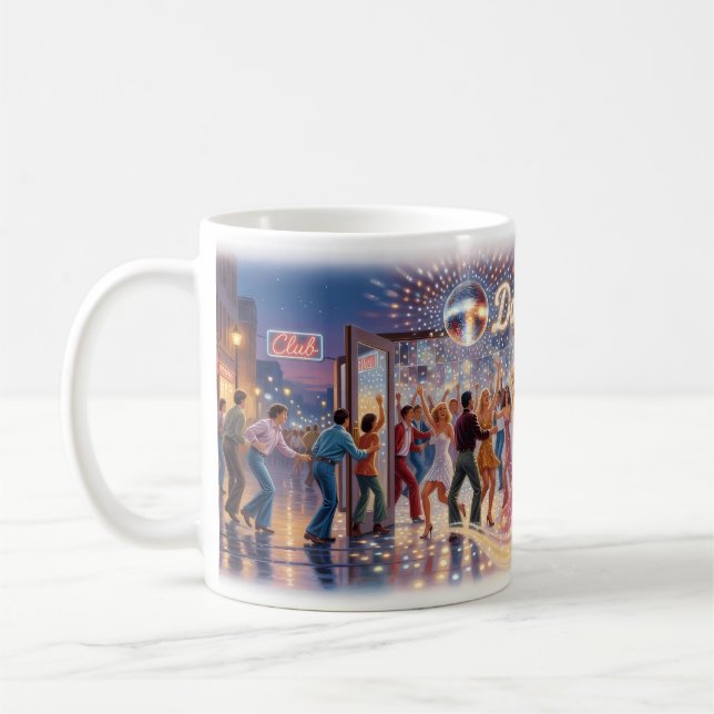 Dancing Queen — Disco Glitter Natt Magisk Mugg (Vänster)