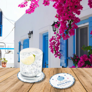 Dancing Queen Greek Musical Disco-babydusch Underlägg Papper Rund