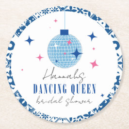 Dancing Queen Greek Musical Disco möhippa Underlägg Papper Rund