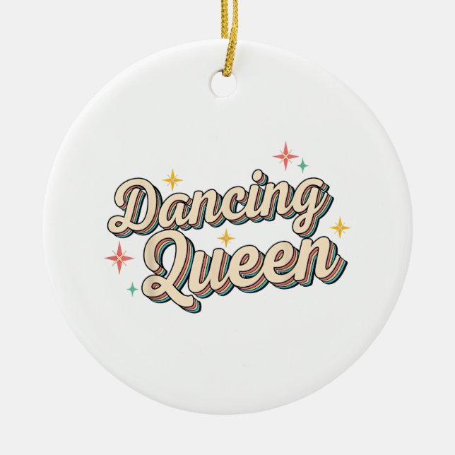 Dancing Queen Julgransprydnad Keramik (Framsidan)
