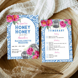 Dancing Queen mamma Mia Bachelorette Itinerary Inbjudningar