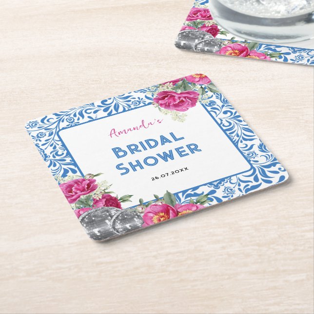 Dancing Queen mamma Mia Disco Möhippa Underlägg Papper Kvadrat (Vinklad)