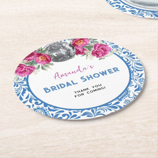 Dancing Queen mamma Mia Disco Möhippa Underlägg Papper Rund (Vinklad)