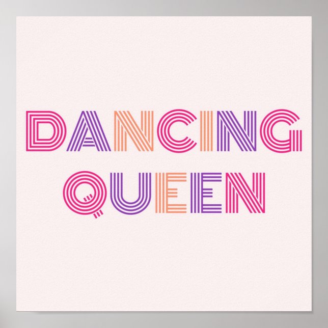 Dancing Queen Retro Poster (Framsidan)