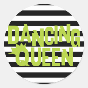 Dancing Queen Runt Klistermärke