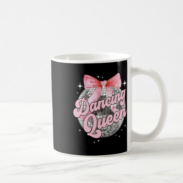 Dancing Queen Shirt Dancing 70s 80s Women Girl Kaffemugg (Höger)