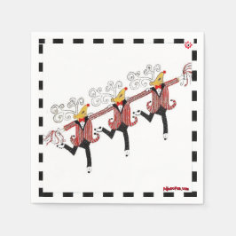 Dancing Reindeer Cocktail Napkins Pappersservett