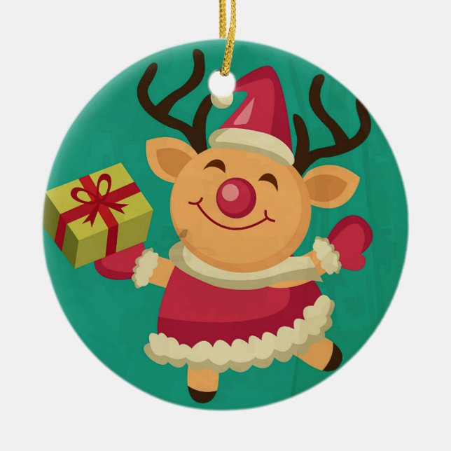Dancing Reindeer Ornament (Framsidan)