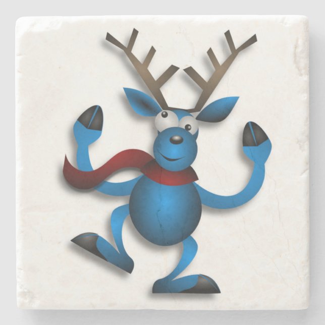 DANCING REINDEER STENUNDERLÄGG (Framsidan)