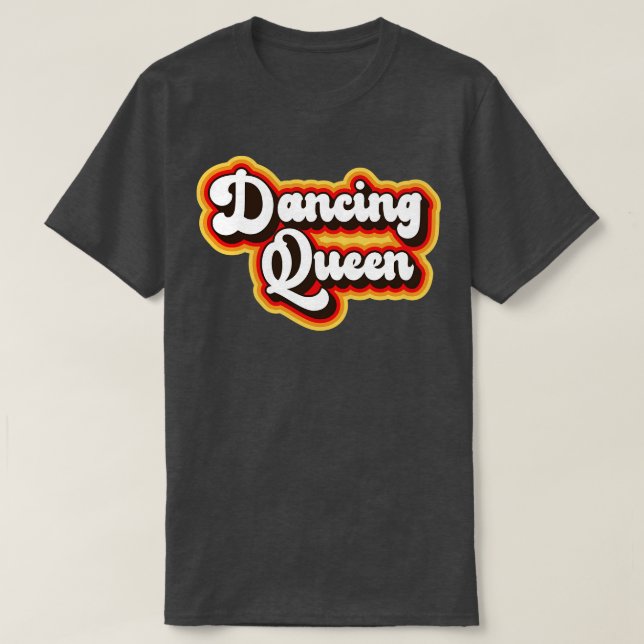 Dancing Retro 70s Design T Shirt (Design framsida)