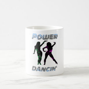Dancing - Retro Power Dancing' Girls Lava stil Kaffemugg