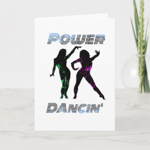 Dancing - Retro Power Dancing' Girls Lava stil Kort