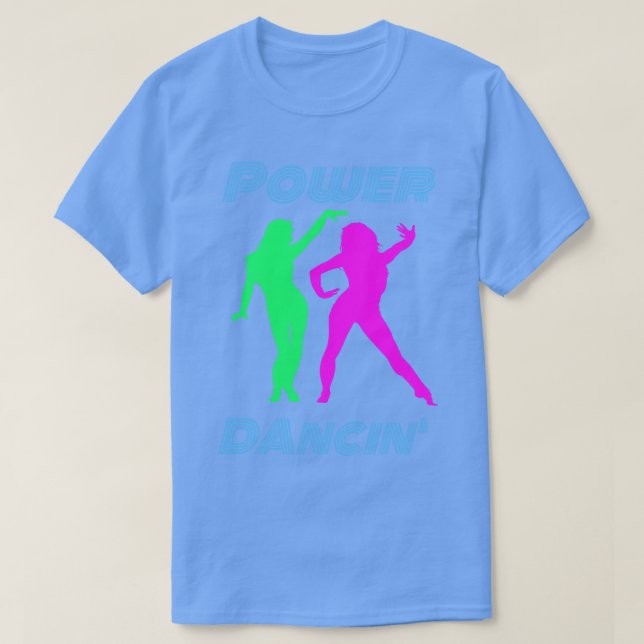 Dancing Retro Power Dancing Girls T Shirt (Design framsida)