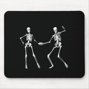 Dancing Retro Skeletons Mouse Pad Musmatta