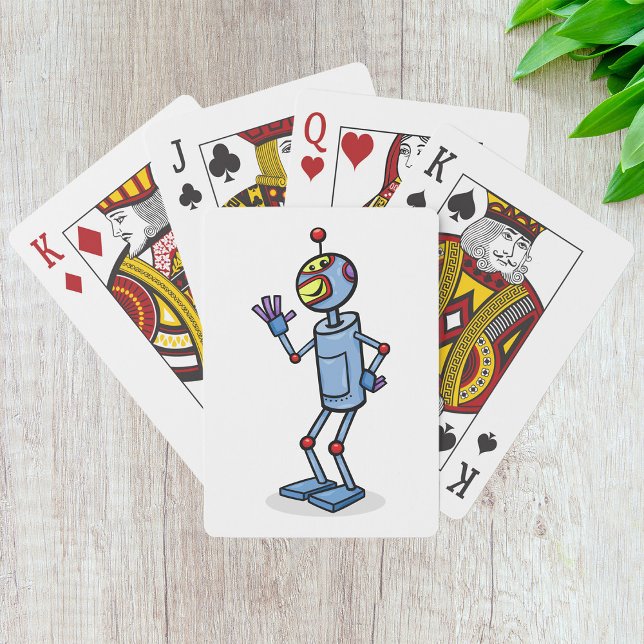 Dancing Robot-uppspelningskort Casinokort (Skapare uppladdad)