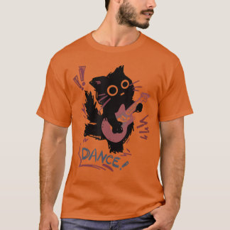 Dancing Rock Cat Electric Guitar Funny Cat Music B T Shirt