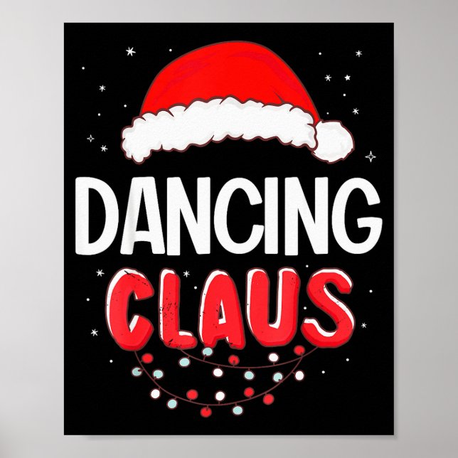Dancing Santa Claus Christmas Matching Costume  Poster (Framsidan)