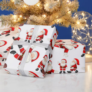 "Dancing Santa" Wrapping Papper Presentpapper