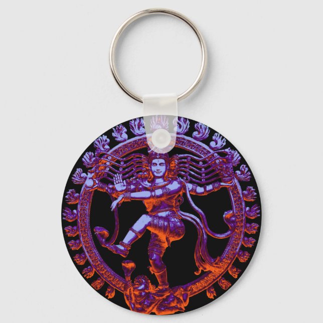 Dancing Shiva Keychain Nyckelring (Framsida)
