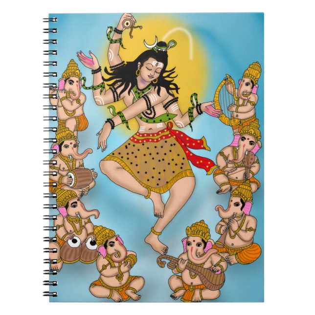 Dancing Shiva Notebook Anteckningsbok (Framsidan)