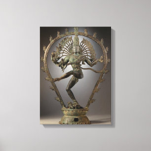 Dancing Shiva statue Canvastryck