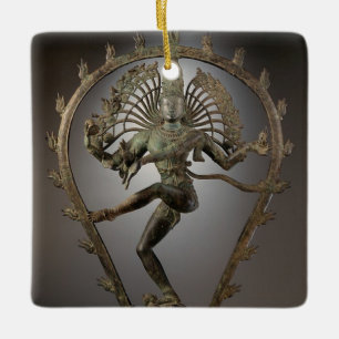 Dancing Shiva staty-foto Julgransprydnad Keramik