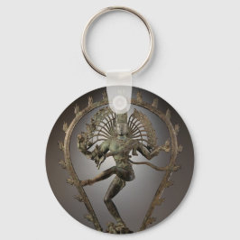 Dancing Shiva staty-foto Nyckelring