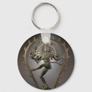 Dancing Shiva staty-foto Nyckelring