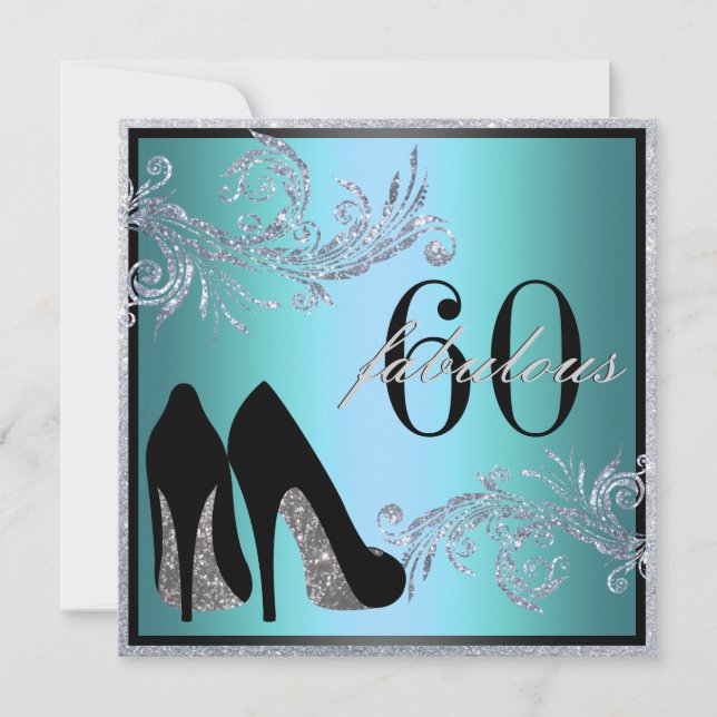 Dancing Shoes - Fabulous 50:e födelsedagsinbjudan Inbjudningar (Framsida)