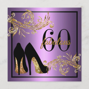 Dancing Shoes - Fabulous 60:e födelsedagsinbjudan Inbjudningar