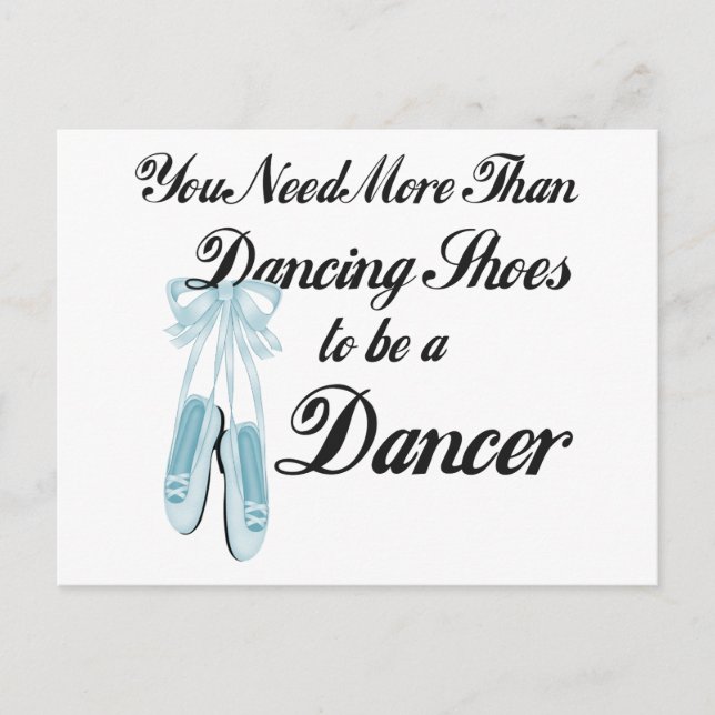 Dancing Shoes Vykort (Framsida)