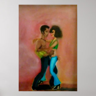 Dancing skapat av Artist Roger Bates Poster