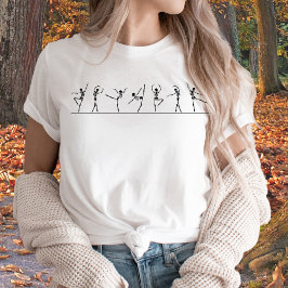 Dancing Skeleton Ballerinas Ballet T Shirt