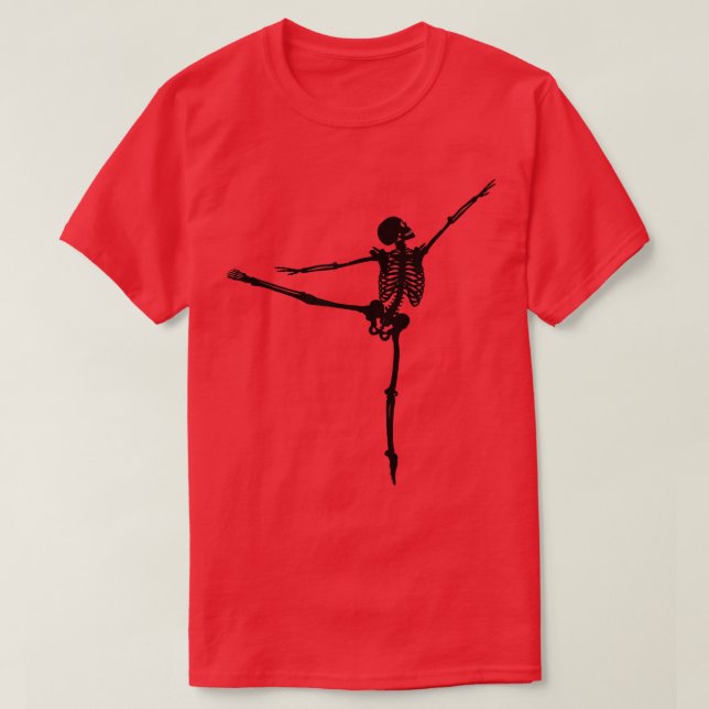 Dancing Skeleton - Ballet Dance T-Shirt (Design framsida)