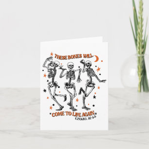 Dancing Skeleton Dry Bones Kom Alive Bible Verse Kort