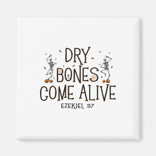 Dancing Skeleton Dry Bones Kom Alive Halloween Ch Magnet