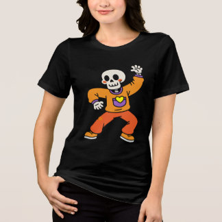 Dancing Skeleton Funny Halloween Skull T-Shirt