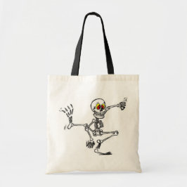 Dancing Skeleton - Halloween Bag Tygkasse