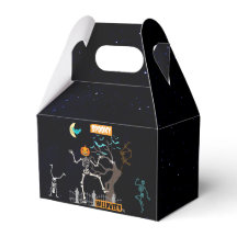Dancing Skeleton Halloween fest Favor Box