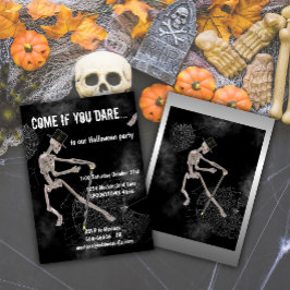 Dancing Skeleton Halloween Inbjudningar