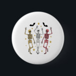 Dancing Skeleton Halloween Knapp<br><div class="desc">Dancing Skeleton Halloween</div>