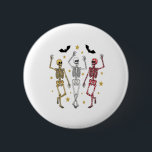 Dancing Skeleton Halloween Knapp<br><div class="desc">Dancing Skeleton Halloween</div>