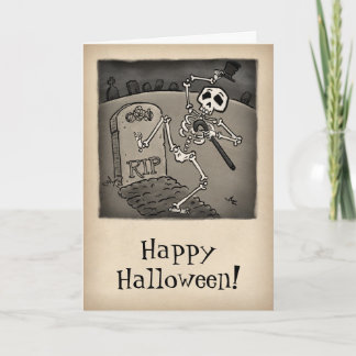Dancing Skeleton | Halloween Kort