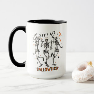 Dancing Skeleton Halloween Mugg