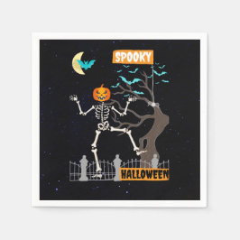 Dancing Skeleton Halloween Pappra Napkins Pappersservett