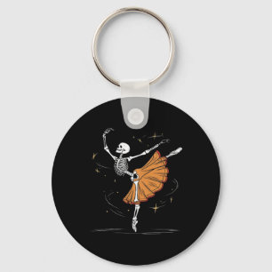 Dancing Skeleton Llerina Llet Dance Halloween Nyckelring