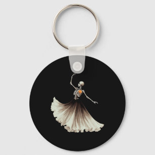 Dancing Skeleton Llerina Llet Dance Halloween Wome Nyckelring