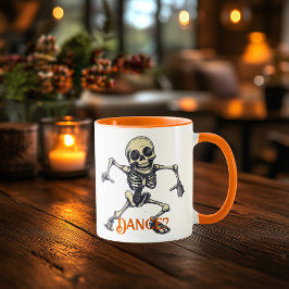 Dancing Skeleton Mugg - Roligt Spooky Halloween Vi