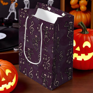 Dancing Skeleton Musik noter Halloween