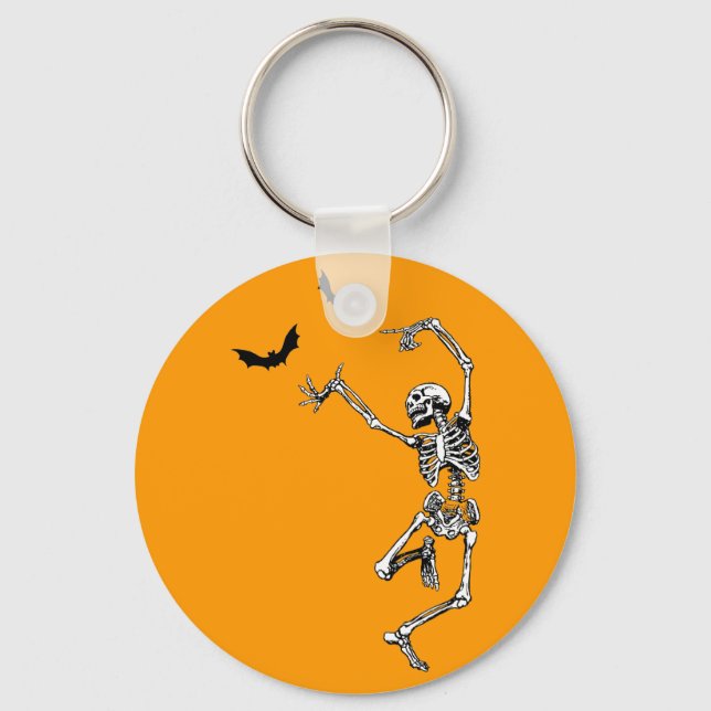 Dancing Skeleton Nyckelring (Framsida)